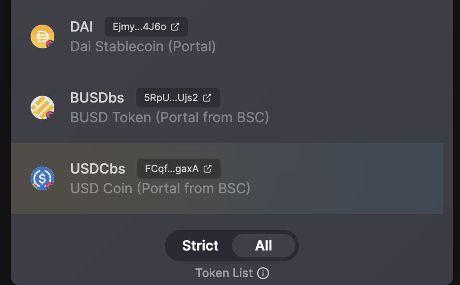 Strict vs All Toggle